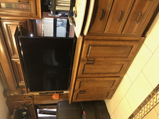 Cabinetry with television